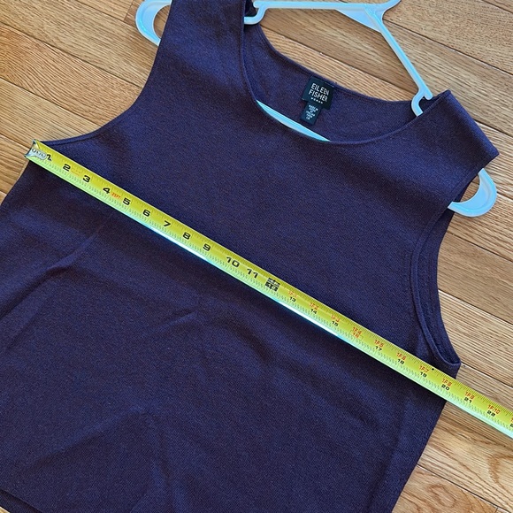 Eileen Fisher plum 100% Italian wool vest in EUC - Picture 9 of 9